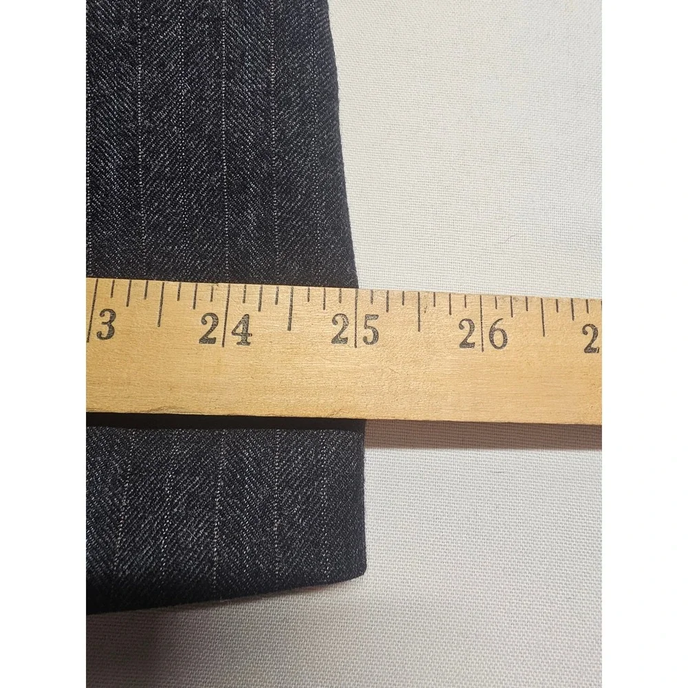 Norman Hilton Connollys Mens 42L Pinstripe Blazer‎ Charcoal Gray 2 Button Jacket